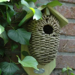 ESSCHERT DESIGN Nichoir En Poche Jonc De Mer, ø Du Trou 35mm. Pour Oiseaux Troglodyte. -Animaux Fournitures Magasin nichoir en poche jonc de mer o du trou 35mm pour oiseaux troglodyte esschert design ed nkbs 5