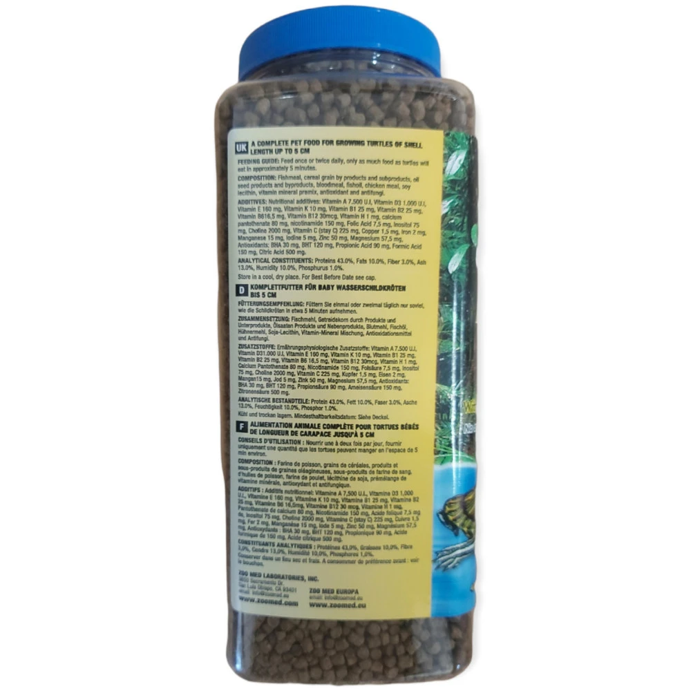 Zoo Med Nourriture Pour Tortues Aquatiques – Formule Pour Nouveau-nés 425g 3 Zoo Med Nourriture Pour Tortues Aquatiques – Formule Pour Nouveau-nés 425g – Image 3