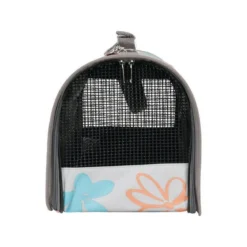 Panier De Transport Flower, Taille M, Couleur Gris, Pour Chat Ou Chien. -Animaux Fournitures Magasin panier de transport flower taille m couleur gris pour chat ou chien animallparadise ap zo 423447gri 2