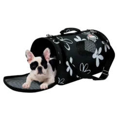 Zolux Panier De Transport Flower. Taille M. Couleur Noir. Pour Chat Ou Chien.
