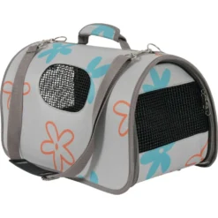 Panier De Transport Flower, Taille S, Couleur Gris, Pour Chat Ou Chien. -Animaux Fournitures Magasin panier de transport flower taille s couleur gris pour chat ou chien animallparadise ap zo 423446gri 4