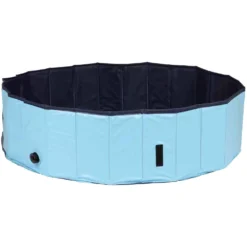 Piscine Pour Chien, Dimensions ø 120 × 30 Cm Coloris Bleu Clair-bleu