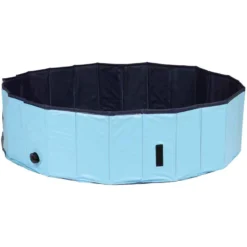 Piscine Pour Chien, Dimensions ø 80 × 20 Cm Coloris Bleu Clair-bleu