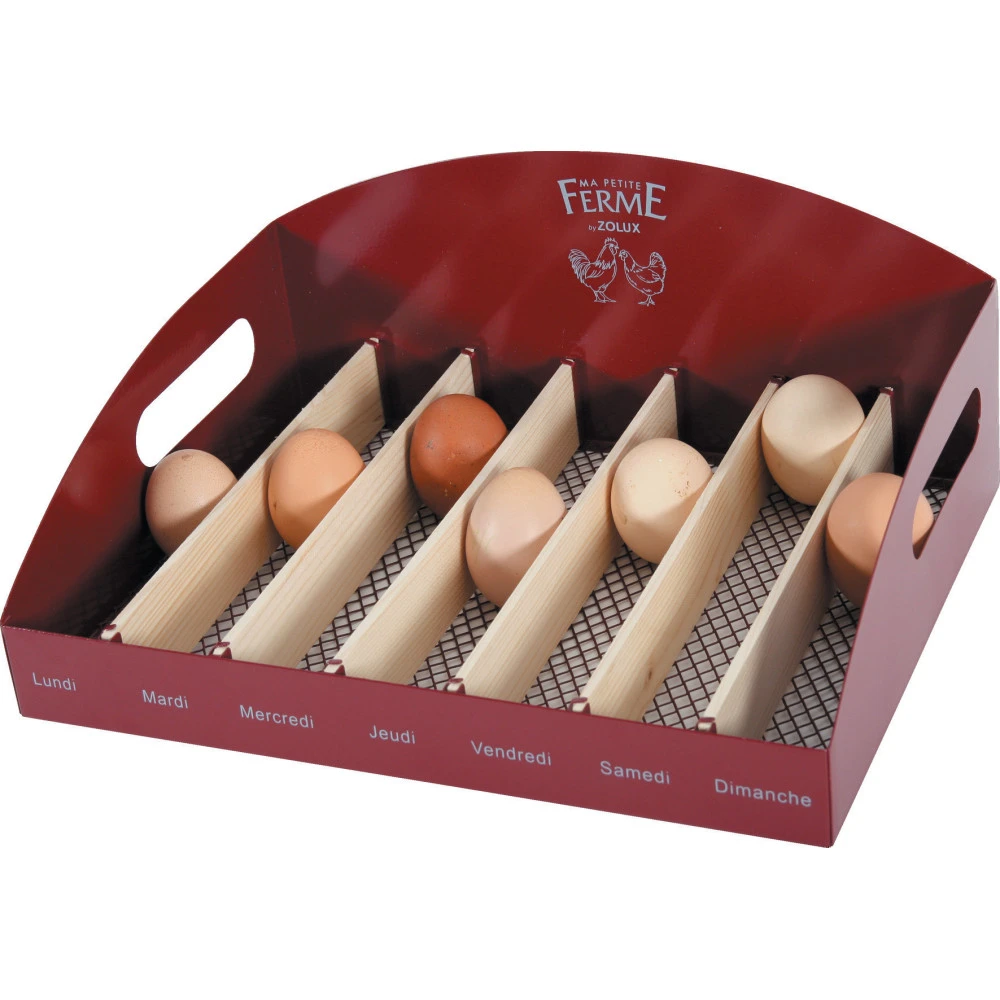 Range œufs En Métal Grenat 34.5 X 26 X 14.5 Cm Basse Cour 3 Range œufs En Métal Grenat 34.5 X 26 X 14.5 Cm Basse Cour – Image 3