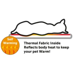 Sac De Couchage Thermique 70 X 40 X 9 Cm Pour Chat -Animaux Fournitures Magasin sac de couchage thermique 70 x 40 x 9 cm pour chat animallparadise ap 561119 7