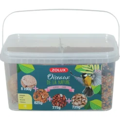 Zolux Seau Mix Premium 4 Variétés Dont Boule De Graisses 3 Kg Pour Oiseaux
