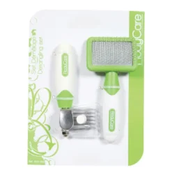 Set Démêlage Carde Douce Et Démêloir Pour Lapins, Furets, Hamsters -Animaux Fournitures Magasin set demelage carde douce et demeloir pour lapins furets hamsters animallparadise ap zo 203029 2