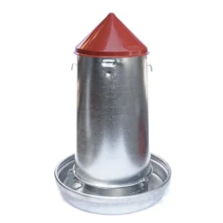 Silo D'alimentation Galvanisé Contenance 14 Litres ø 33 Cm Pour Volailles