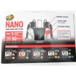 Zoo Med Support De Lampe Double Nano LF-36E Combo Dome 80 W Max Total Pour Terrarium -Animaux Fournitures Magasin support de lampe double nano lf 36e combo dome 80 w max total pour terrarium zoo med zo 387051 6