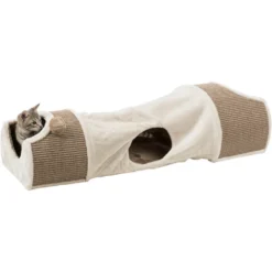Tunnel à Griffer Pour Chats, Taille: 110 × 30 × 38 Cm